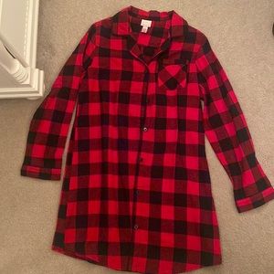 Target red/black checkered nightgown